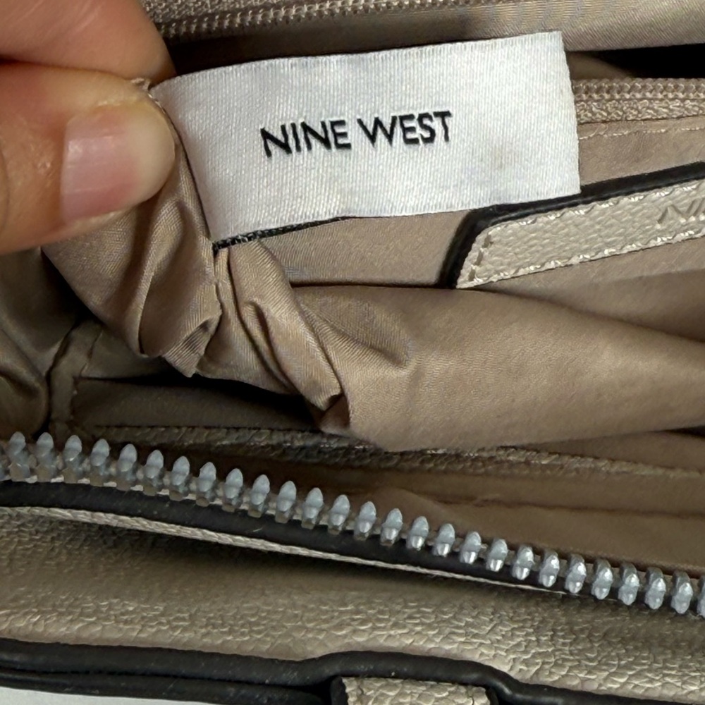 Nine West Ivory Satchel with Bow Accent - Picture 8 of 15